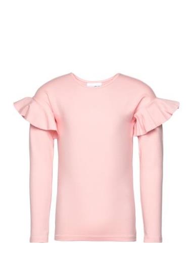 Frilla Shirt Tops T-shirts Long-sleeved T-Skjorte Pink Gugguu