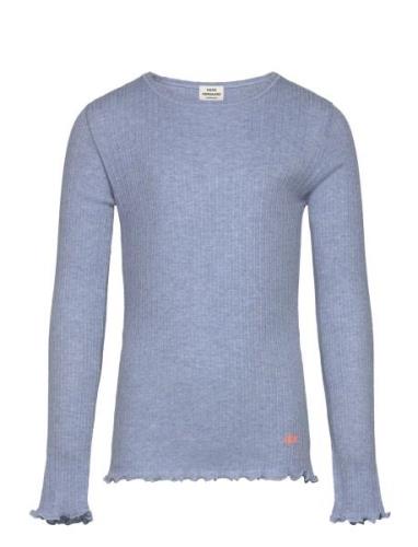 Pointella Trudy Tee Ls Tops T-shirts Long-sleeved T-Skjorte Blue Mads ...