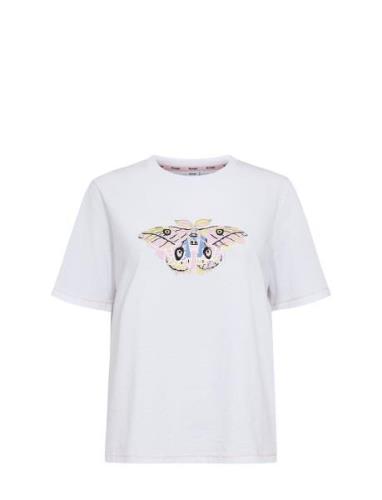 Numini T-Shirt - Gots Tops T-shirts & Tops Short-sleeved White Nümph