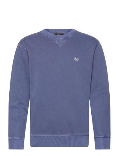 Plain Crew Sws Tops Sweatshirts & Hoodies Sweatshirts Blue Lee Jeans