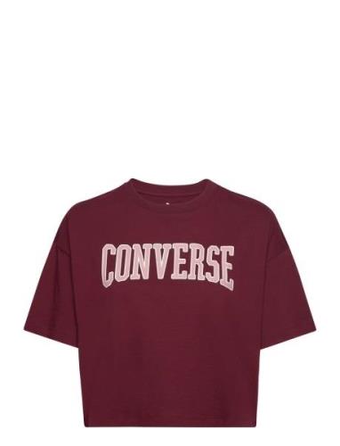 Converse Boxy Tee Sport T-shirts & Tops Short-sleeved Red Converse