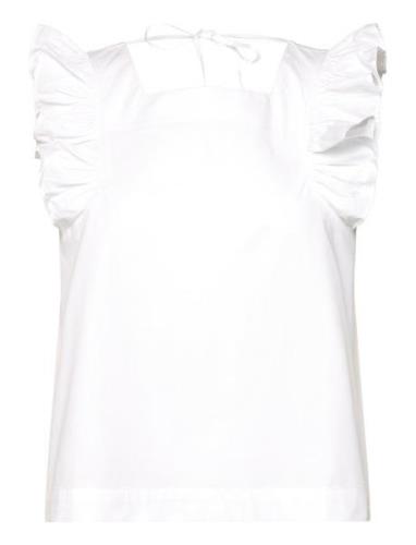 2Nd Franca Tt - Crispy Poplin Tops T-shirts & Tops Sleeveless White 2N...