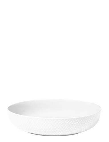 Rhombe Serveringsskål Ø28 Cm Hvid Home Tableware Bowls & Serving Dishe...