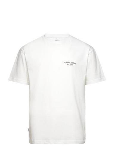Flower T-Shirt Tops T-Kortærmet Skjorte White Makia