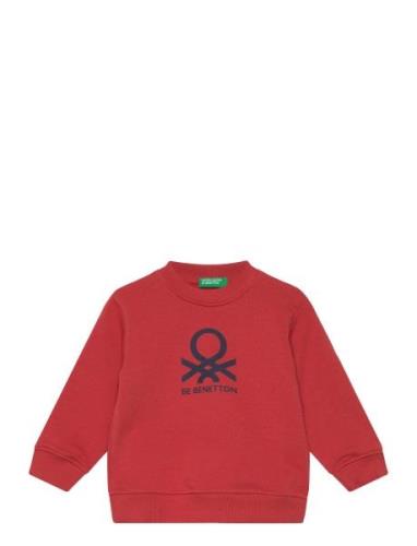 Sweater L/S Tops Sweatshirts & Hoodies Sweatshirts Red United Colors O...
