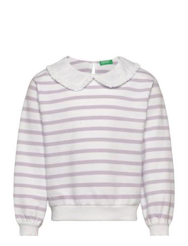 Sweater L/S Tops Sweatshirts & Hoodies Sweatshirts Purple United Color...