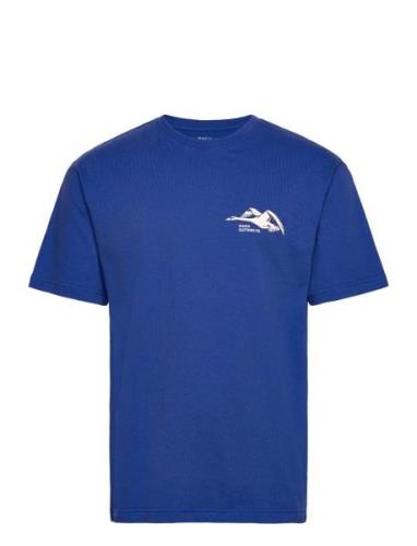Swans T-Shirt Tops T-Kortærmet Skjorte Blue Makia