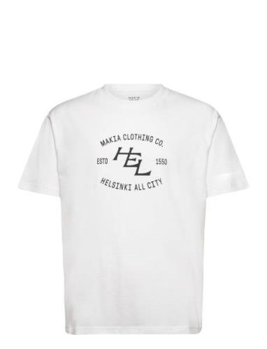 All City T-Shirt Tops T-Kortærmet Skjorte White Makia