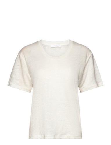 Sakayla T-Shirt 15202 Tops T-shirts & Tops Short-sleeved Cream Samsøe ...