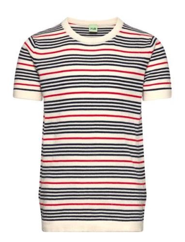 Striped T-Shirt Tops T-Kortærmet Skjorte Multi/patterned FUB
