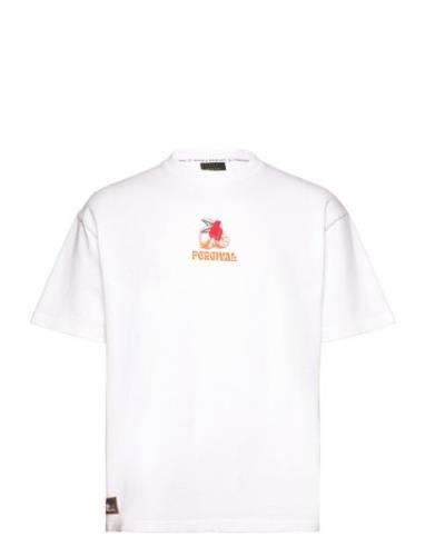 Lemon Kreme Over D T Shirt Tops T-Kortærmet Skjorte White Percival