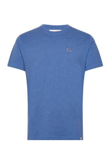 Regular T-Shirt Tops T-Kortærmet Skjorte Blue Revolution