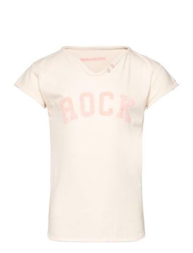 Short Sleeves Tee-Shirt Tops T-Kortærmet Skjorte Pink Zadig & Voltaire...