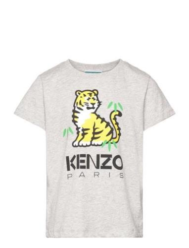 Short Sleeves Tee-Shirt Tops T-Kortærmet Skjorte Grey Kenzo