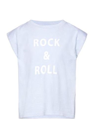 T-Shirt Tops T-Kortærmet Skjorte Blue Zadig & Voltaire Kids