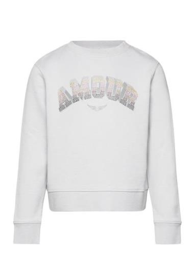 Sweatshirt Tops Sweatshirts & Hoodies Sweatshirts Grey Zadig & Voltair...