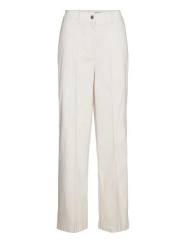 Trousers Bottoms Trousers Wide Leg White United Colors Of Benetton