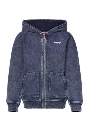 Levi's® Logo Indigo Full Zip Hoodie Tops Sweatshirts & Hoodies Hoodies...