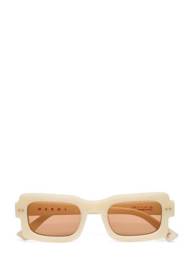 Lake Vostok Panna Firkantede Solbriller Cream Marni Sunglasses