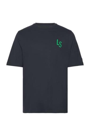 Ls Logo T-Shirt Sport T-Kortærmet Skjorte Navy Lyle & Scott Sport
