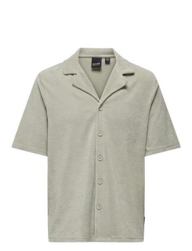 Onsdeniz Reg Ss Terry Shirt Cs Tops Shirts Short-sleeved Grey ONLY & S...