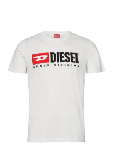 T-Diegor-Div T-Shirt Tops T-Kortærmet Skjorte White Diesel
