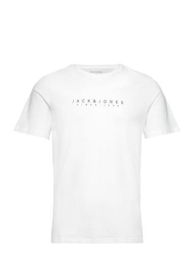 Jjsetra Tee Ss Crew Neck Tops T-Kortærmet Skjorte White Jack & J S