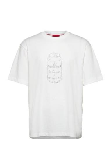 Deondrin Designers T-Kortærmet Skjorte White HUGO