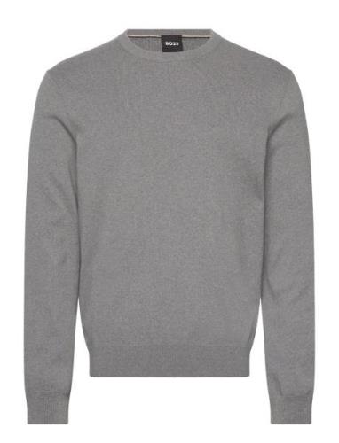 Pratello Tops Knitwear Round Necks Grey BOSS