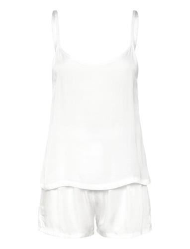 Sleeveless Short Set Pyjamas Nattøj White Calvin Klein