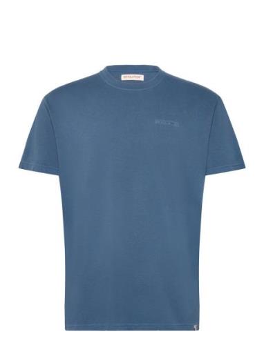 Application T-Shirt Tops T-Kortærmet Skjorte Blue Revolution