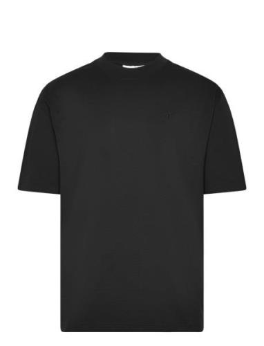 Monologo Graphic Over D Tee Tops T-Kortærmet Skjorte Black Calvin Klei...