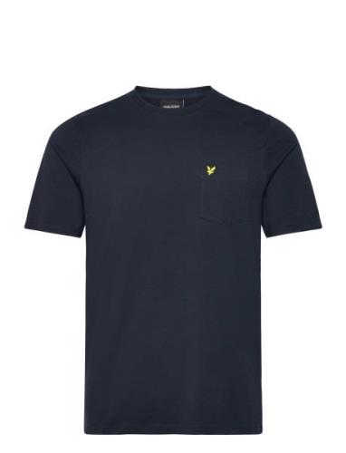 Pocket T-Shirt Tops T-Kortærmet Skjorte Navy Lyle & Scott