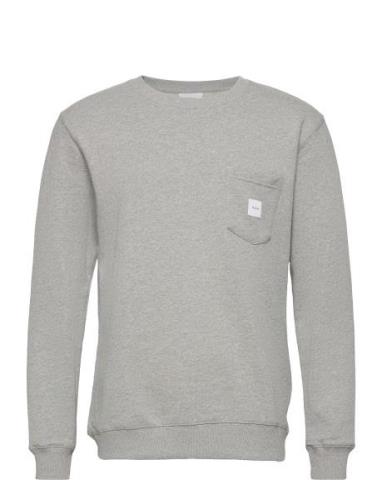 Square Pocket Sweatshirt Tops Sweatshirts & Hoodies Sweatshirts Grey M...