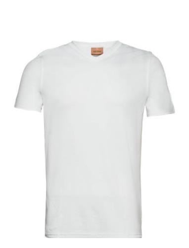 Perry Crunch V-Ss Tee Tops T-Kortærmet Skjorte White Mos Mosh Gallery