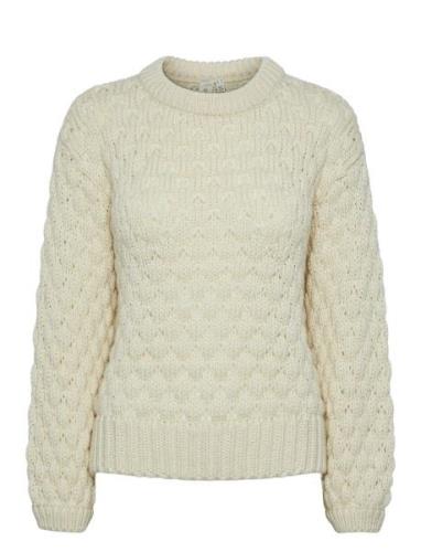 Yasbubba Ls Knit Pullover S. Noos Tops Knitwear Jumpers Beige YAS