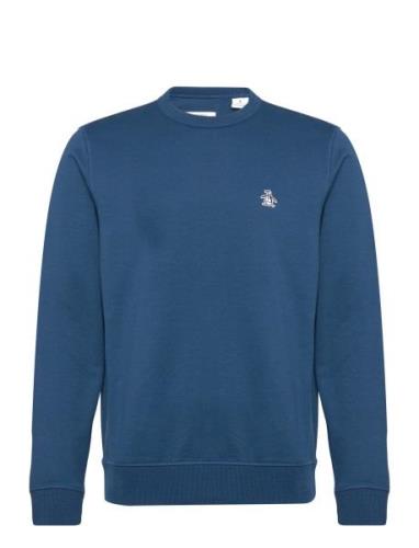 L/S Sticker Pete Fle Tops Sweatshirts & Hoodies Sweatshirts Blue Origi...