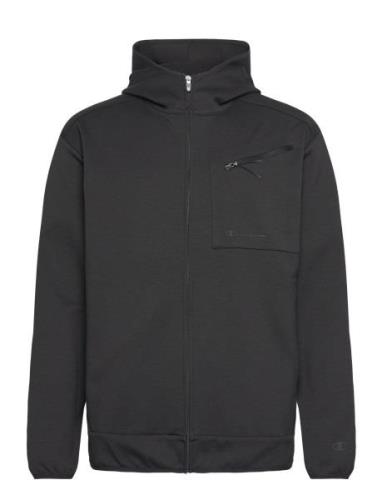 Hooded Full Zip Sweatshirt Sport Sweatshirts & Hoodies Hoodies Black C...