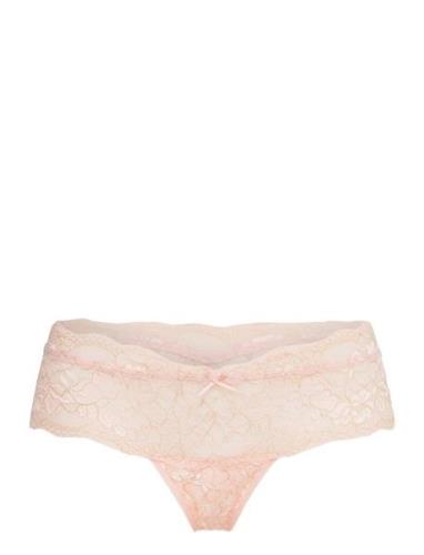 Nicole String Lurex G-streng Undertøj Pink Missya