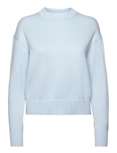 Ck Embro Badge Sweater Tops Knitwear Jumpers Blue Calvin Klein Jeans