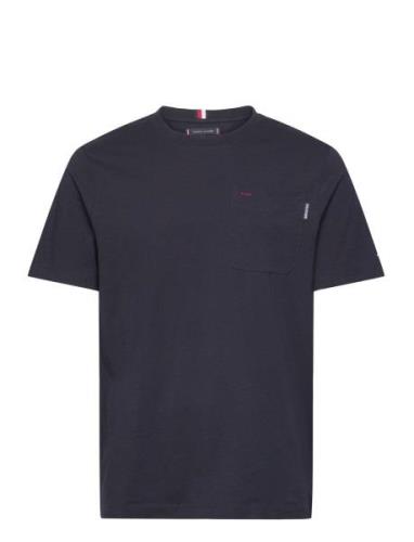 Monotype Pocket Tee Tops T-Kortærmet Skjorte Navy Tommy Hilfiger
