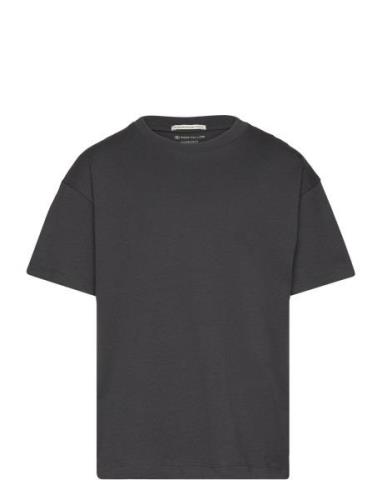 Over Printed T-Shirt Tops T-Kortærmet Skjorte Grey Tom Tailor