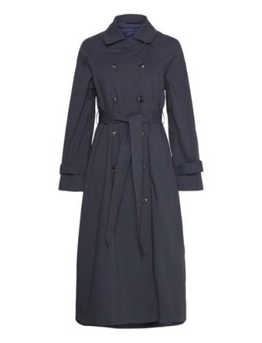 Bs Leonora Coat Trenchcoat Frakke Navy Bruun & Stengade