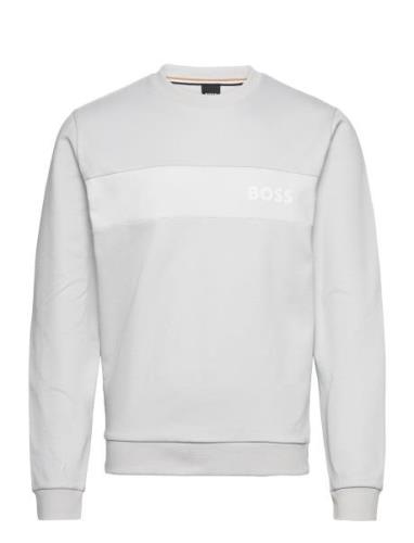 Tracksuit Sweatshirt Tops Sweatshirts & Hoodies Sweatshirts Grey BOSS