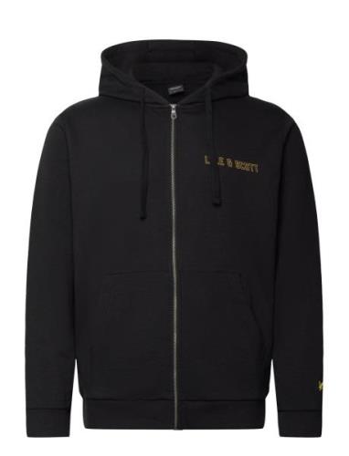 Collegiate Full Zip Hoodie Tops Sweatshirts & Hoodies Hoodies Black Ly...