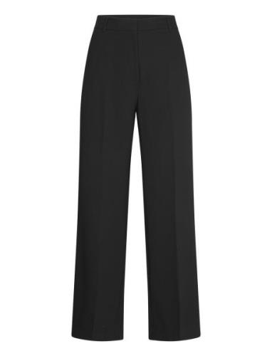 Low-Waist Wideleg Trousers Bottoms Trousers Suitpants Black Mango