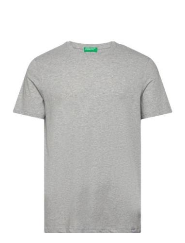 Short Sleeves T-Shirt Tops T-Kortærmet Skjorte Grey United Colors Of B...
