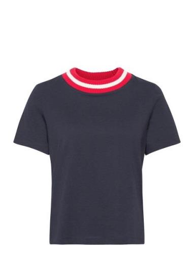 Corrine Tee Tops T-shirts & Tops Short-sleeved Navy Morris Lady