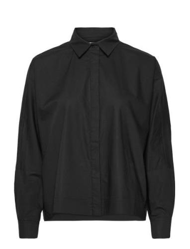 Gigi Shirt Tops Shirts Long-sleeved Black Ahlvar Gallery
