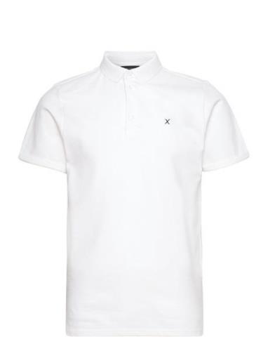 Silkeborg Stretch Polo Tops Polos Short-sleeved White Clean Cut Copenh...